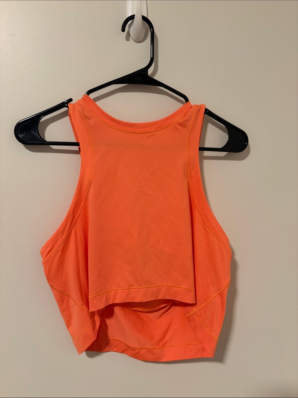 Lululemon Orange Crop Tank Top Athletic Workout Size L